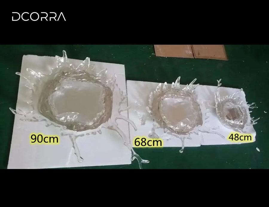 Water Splash LED Wall Mirror dimensions