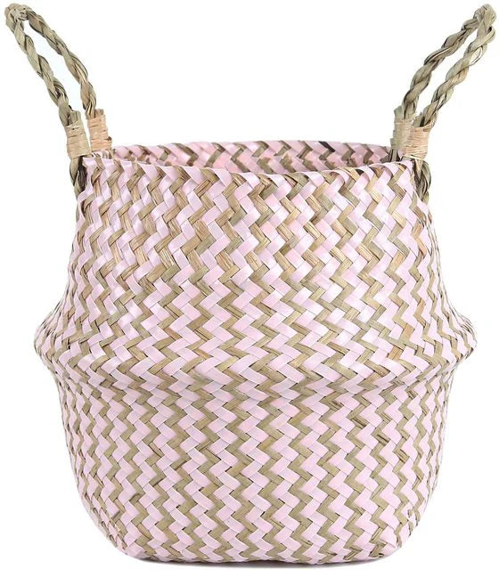 Straw Woven Belly Basket