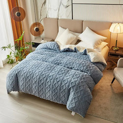 Geometric Winter Duvet – Jacquard Warm Blanket