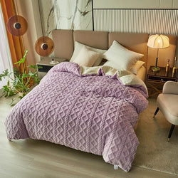 Geometric Winter Duvet – Jacquard Warm Blanket