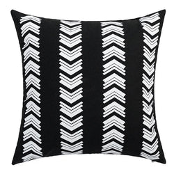 Moroccan Geometric Accent Pillowcase – Leather and Cotton Blend Cushion Cover