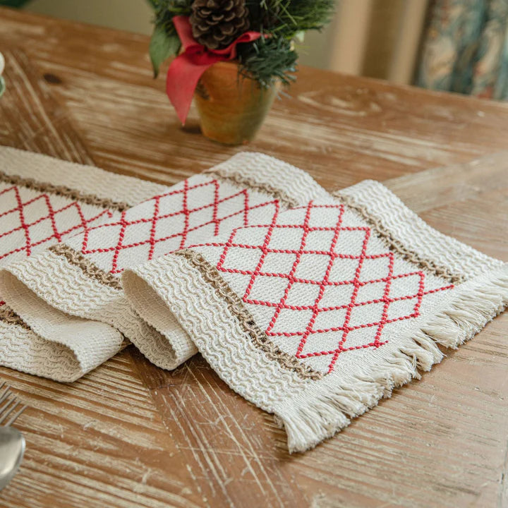 Dave Linen Jute Cotton Table Runner