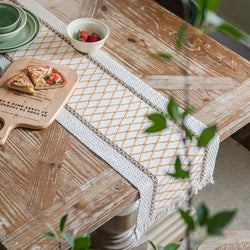 Dave Linen Jute Cotton Table Runner