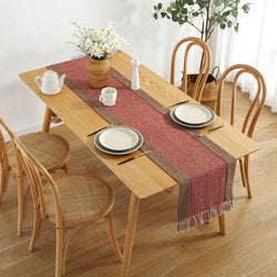 Elodie Luxury Cotton Linen Table Runner