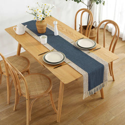 Elodie Luxury Cotton Linen Table Runner