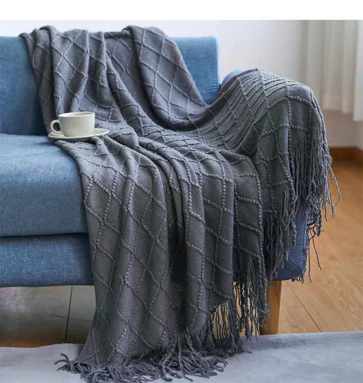 Cozy Chunky Knit Blanket