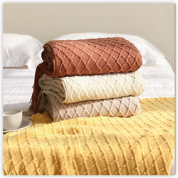 Cotton Knit Sofa Blanket