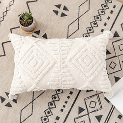 Ivory Neutral Cotton Quilted Cushion Cover – Pillow Protector