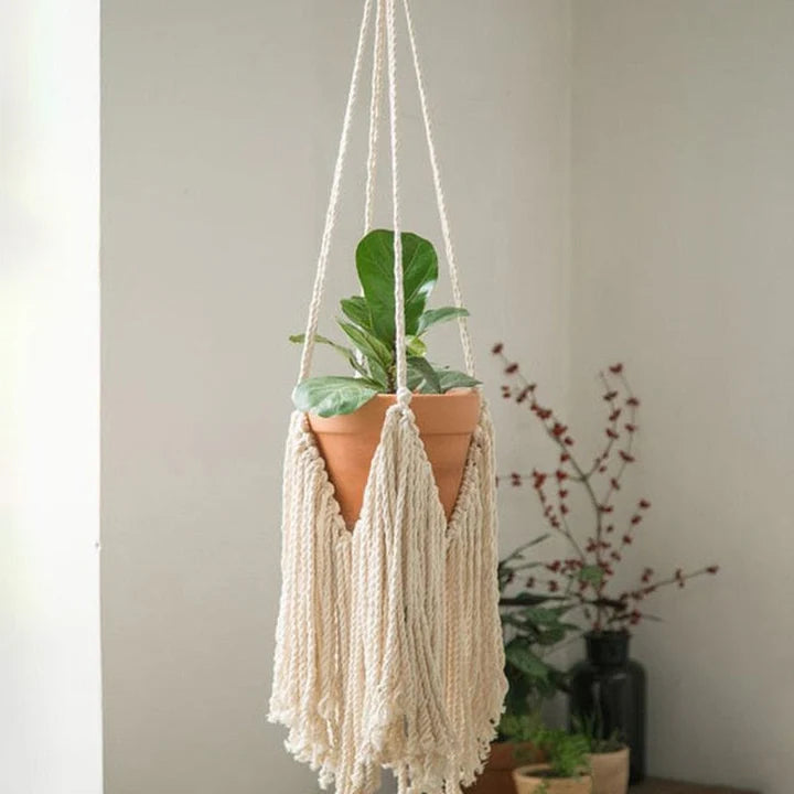 Macrame Hanging Planter – Elegant Crochet Plant Hanger