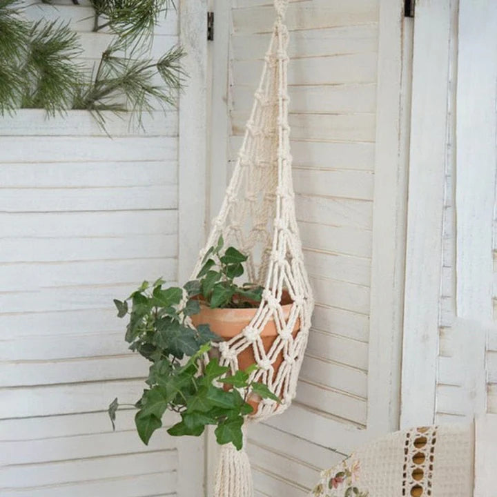 Macrame Hanging Planter – Elegant Crochet Plant Hanger