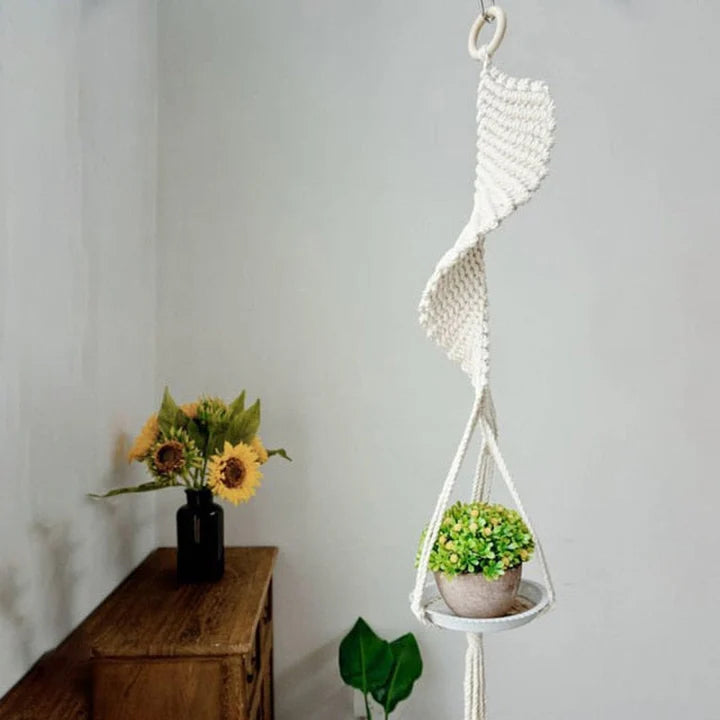 Macrame Hanging Planter – Elegant Crochet Plant Hanger