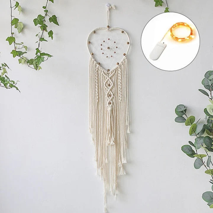 Macramo Nursery Wall Hanging Tapestry – Dream Catcher Ornament Decor