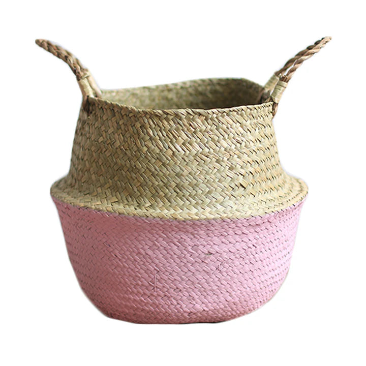 Straw Woven Belly Basket