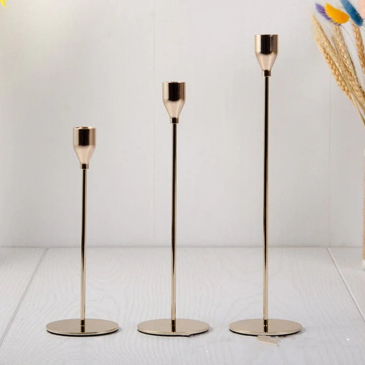 Metal Skinny Tapered Candle Stand