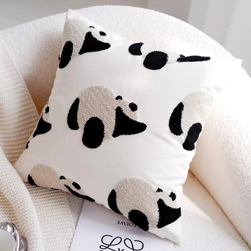 Nordic Simple Throw Pillow Cover Embroidered Plush