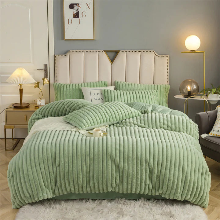 Soft and Breathable Rabbit Fur Bedding