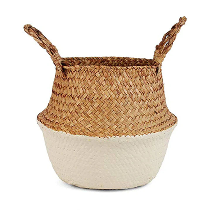 Straw Woven Belly Basket