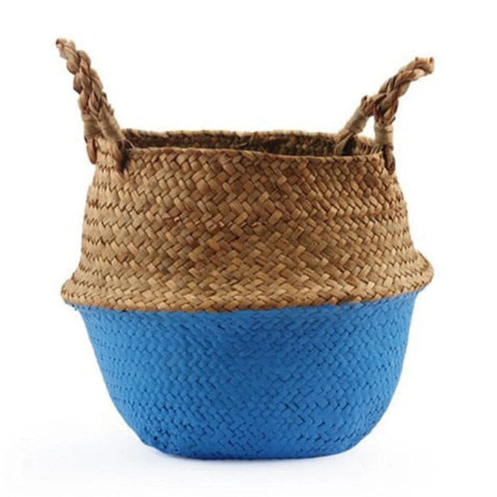 Straw Woven Belly Basket