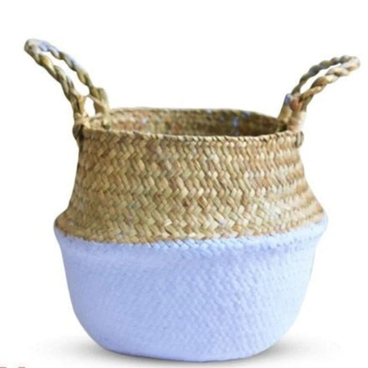 Straw Woven Belly Basket