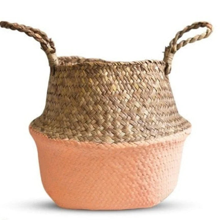 Straw Woven Belly Basket