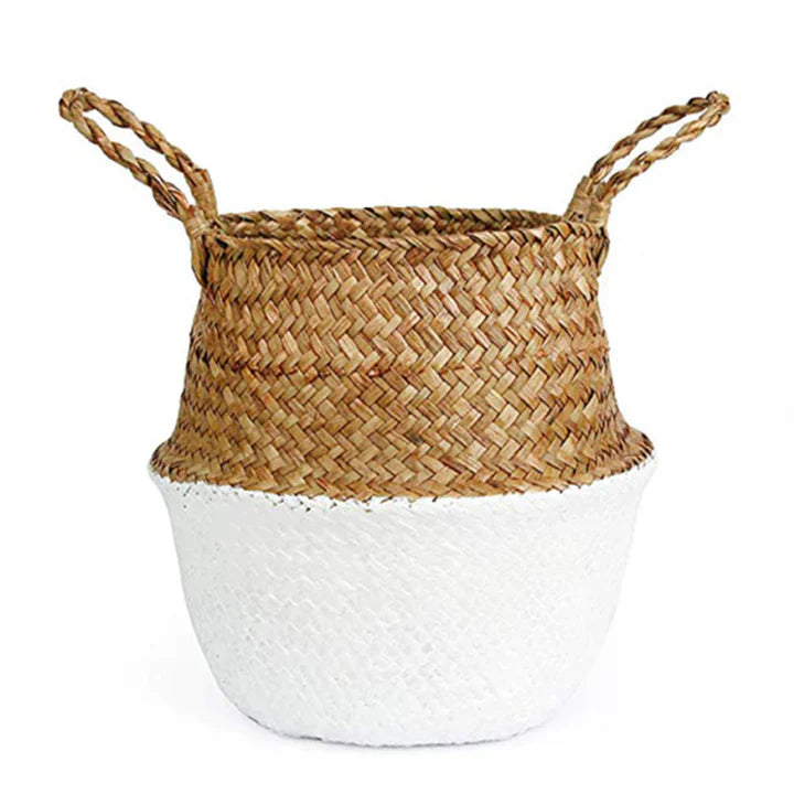 Straw Woven Belly Basket