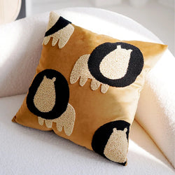 Nordic Simple Throw Pillow Cover Embroidered Plush