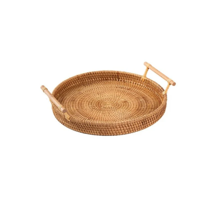 Handcrafted Rattan Serving Tray