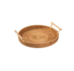 Handcrafted Rattan Serving Tray