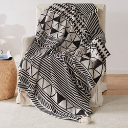 Aztec Handcrafted Tassel Throw Blanket