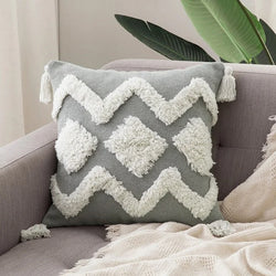 Nordic Cushion Cover – Decorative Tassel Pillow Cover