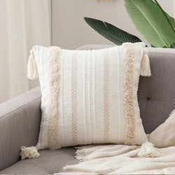 Nordic Cushion Cover – Decorative Tassel Pillow Cover