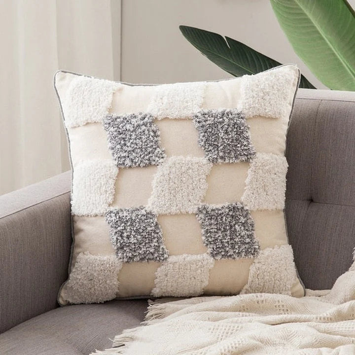 Nordic Cushion Cover, 45 x 45 in a living room