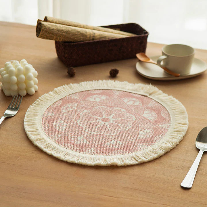 Zhara Nordic Round Placemat, 33cm