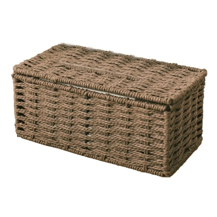 Square Wicker Tissue Dispenser