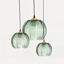 Leaf Pattern Glow Pendant Light