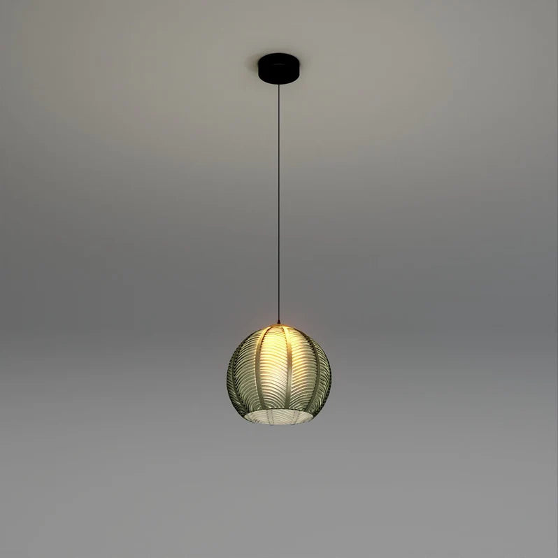 Leaf Pattern Glow Pendant Light