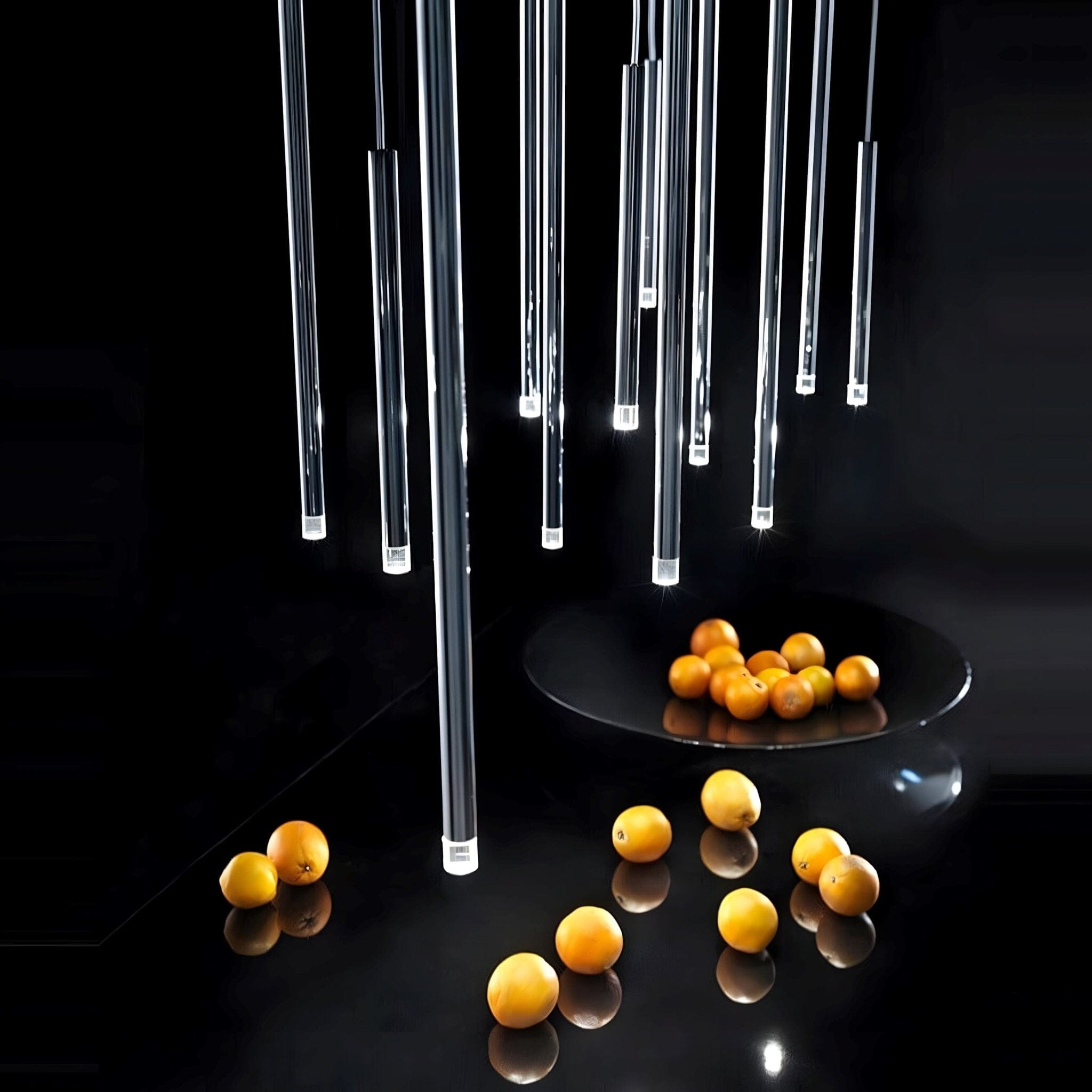 Acrylic Tube LED Cascade Chandelier