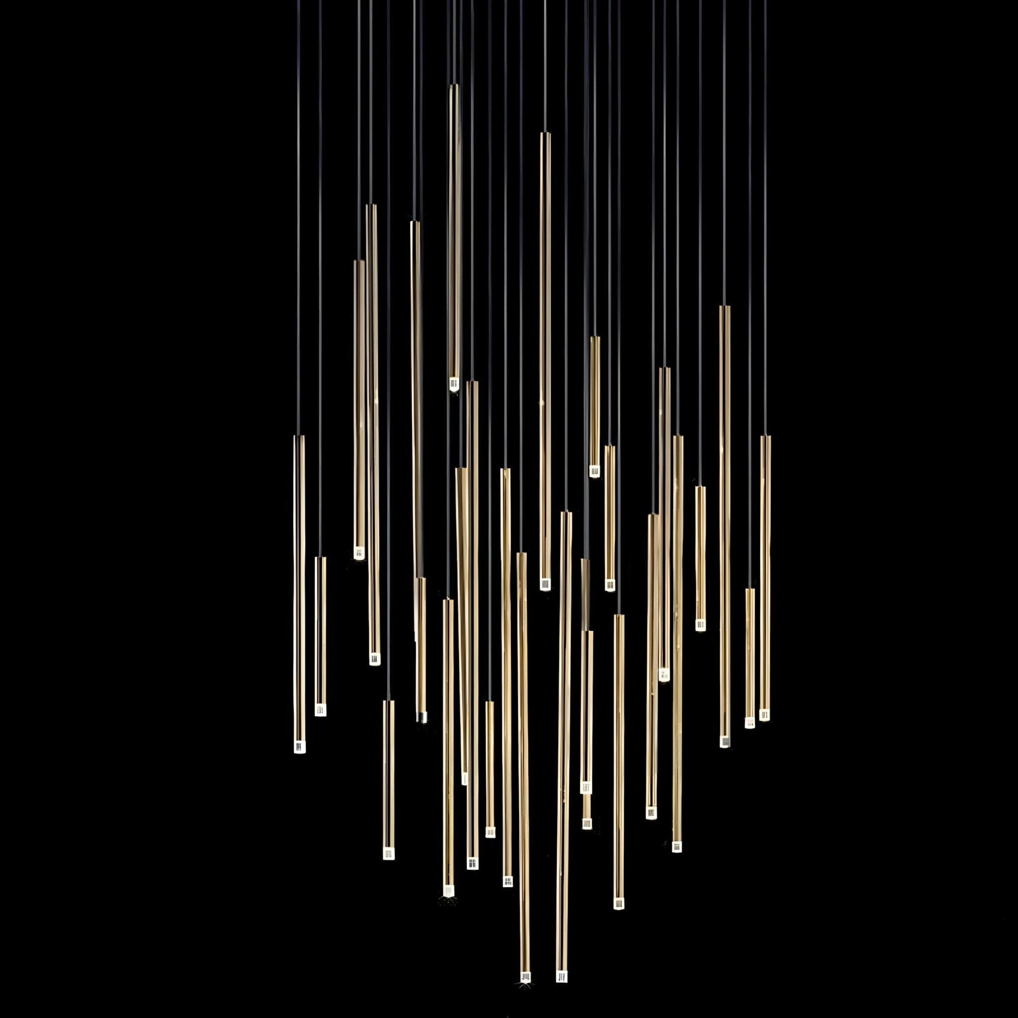 Acrylic Tube LED Cascade Chandelier
