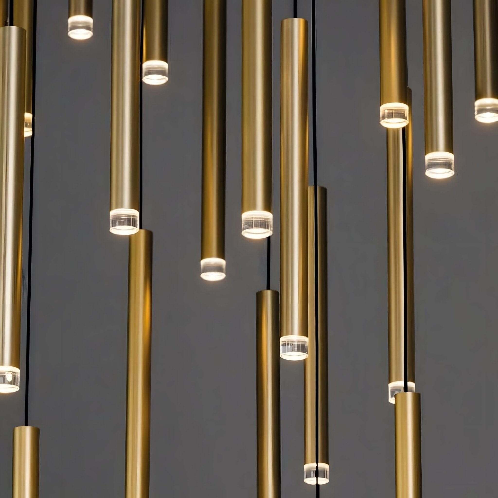 Acrylic Tube LED Cascade Chandelier