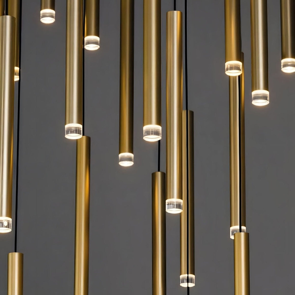 Acrylic Tube LED Cascade Chandelier