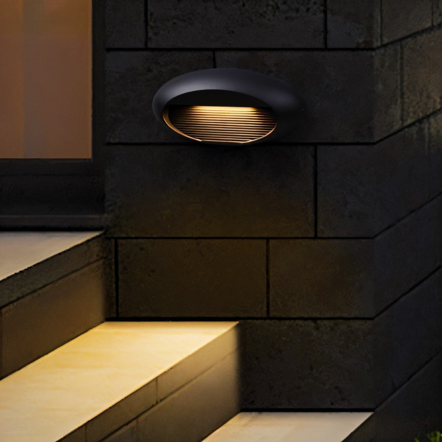 Modern Outdoor Step Light on an exterior wall