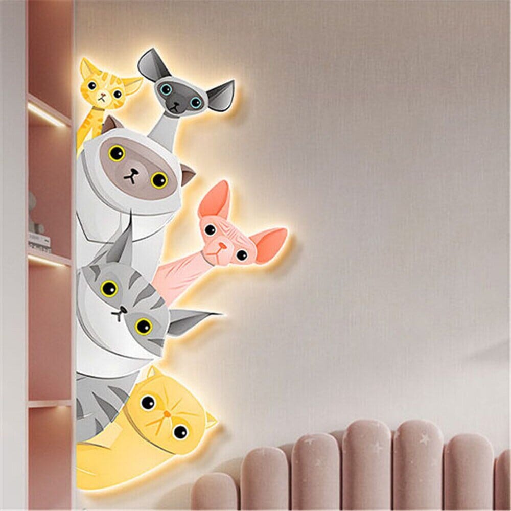 Animal Mural LED Wall Lamp for Kids Room - Style B