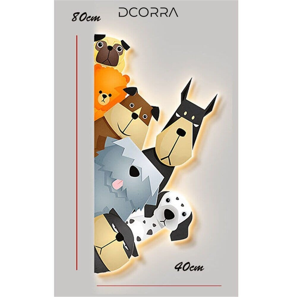 Animal Mural LED Wall Lamp for Kids Room - view 7