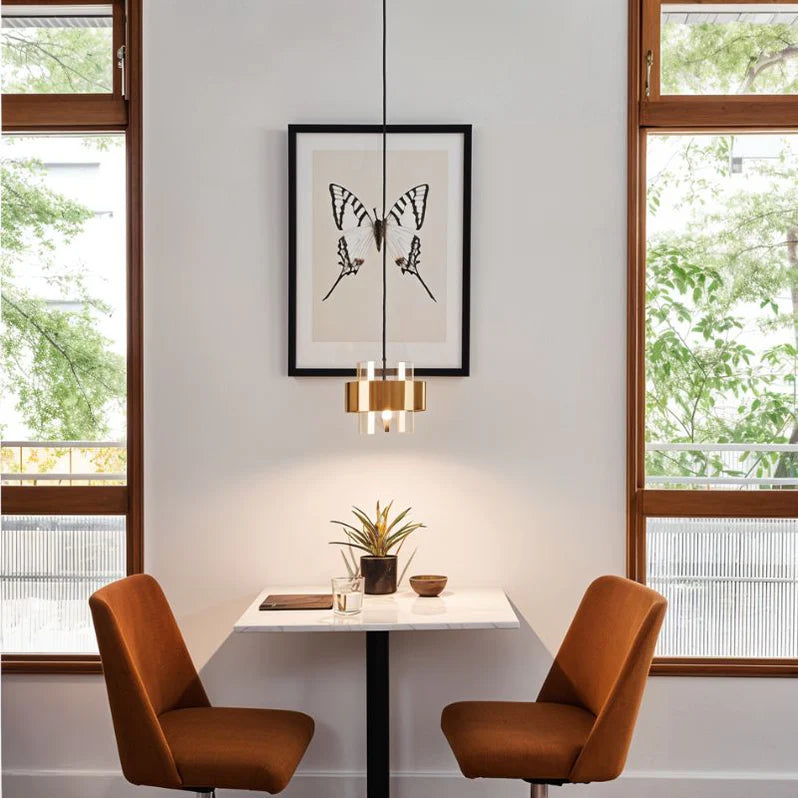 Timeless Radiant Elegance Pendant above a dining table