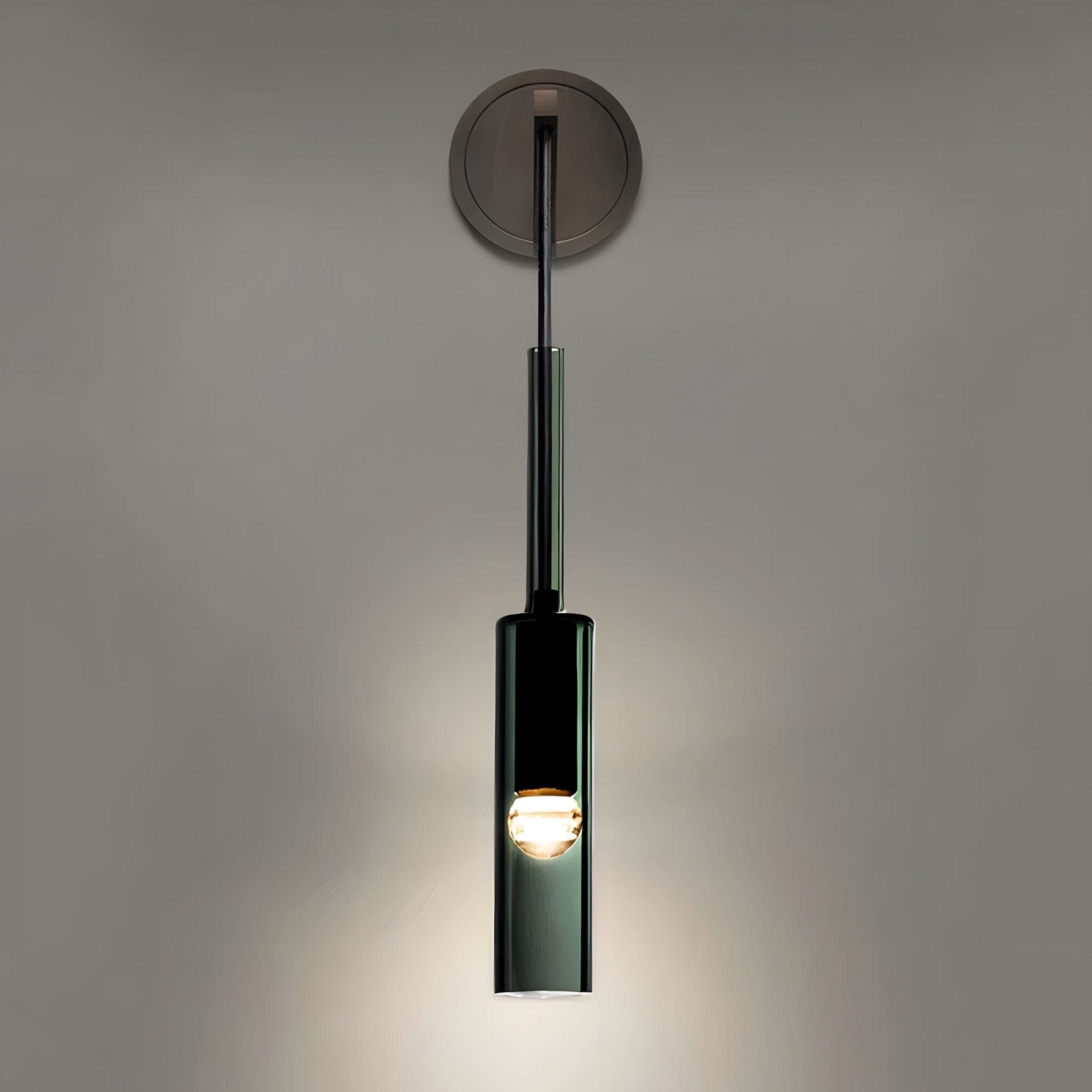 Blown Glass Bottle Wall Lamp - view 8