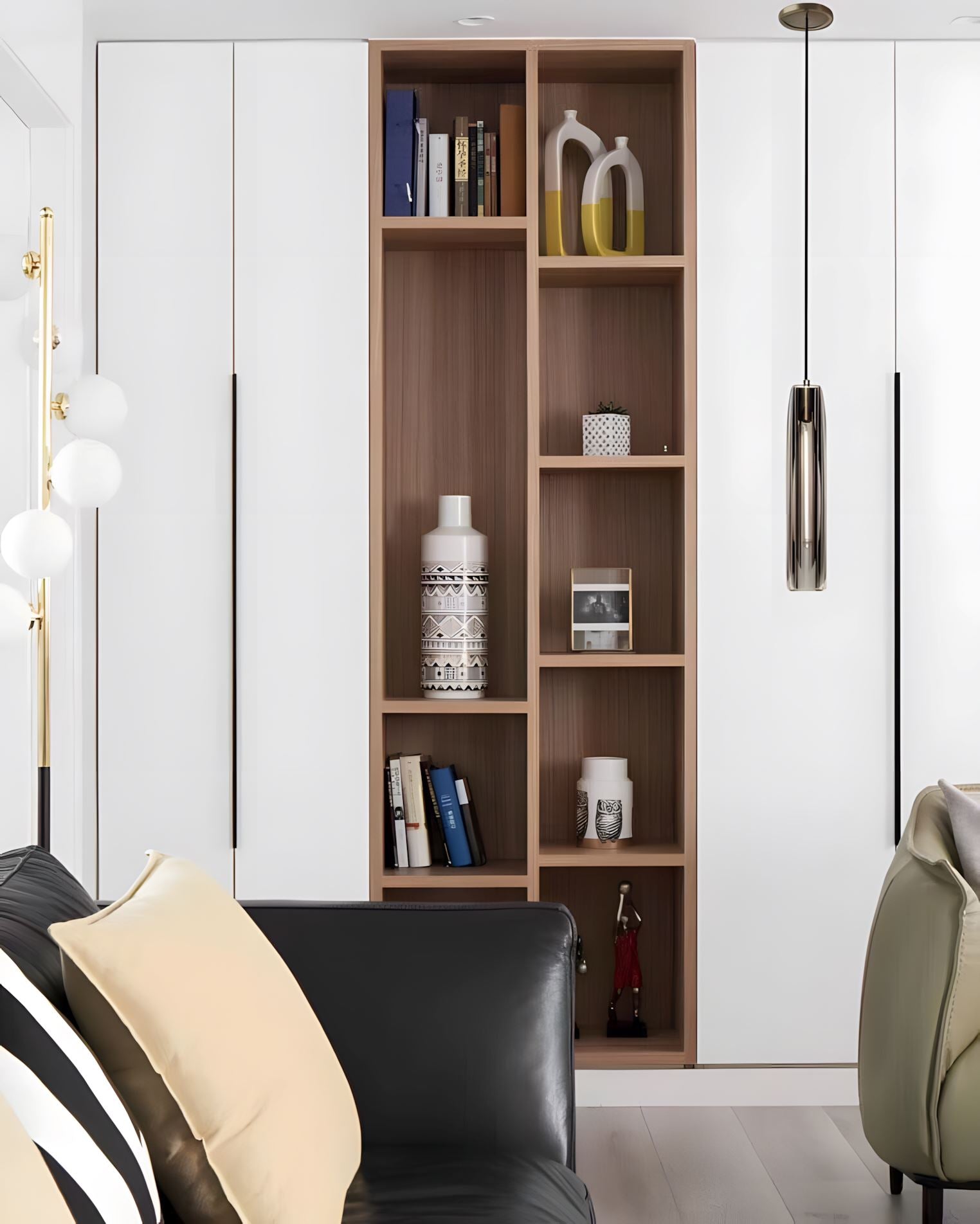 Brass and K9 Crystal Tube Pendant Light - view 22