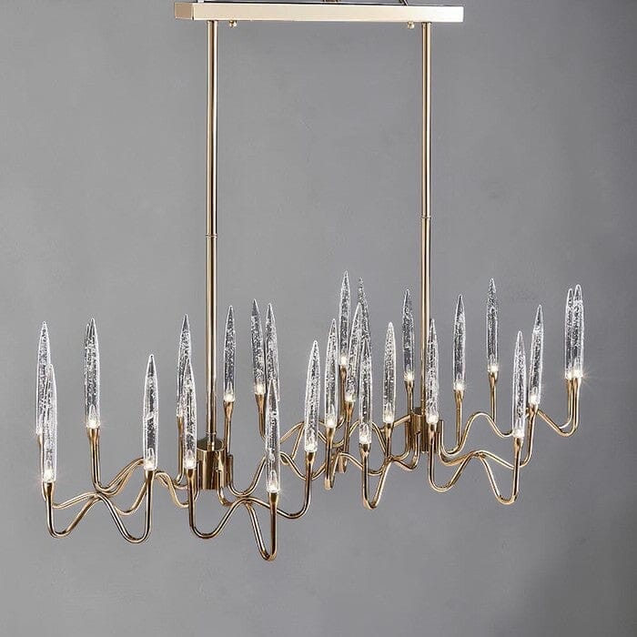 Brass Candelabra LED Chandelier - Round or Linear - view 12