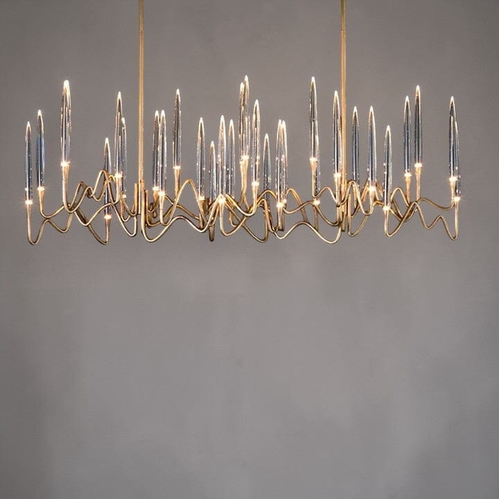 Brass Candelabra LED Chandelier - Round or Linear - view 18
