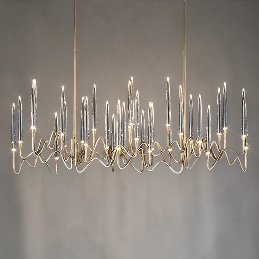 Brass Candelabra LED Chandelier - Round or Linear - view 20