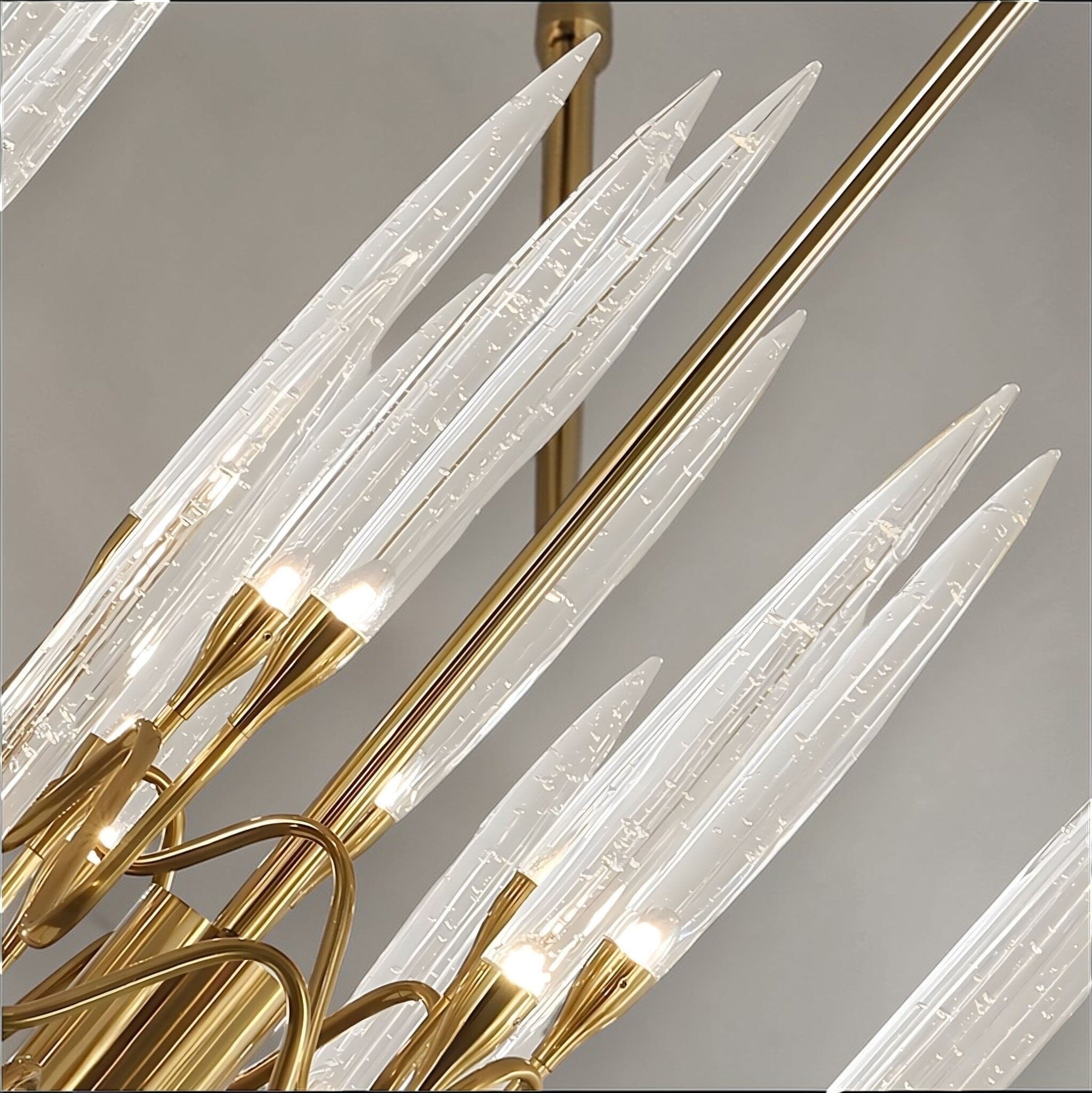 Brass Candelabra LED Chandelier - Round or Linear - view 22